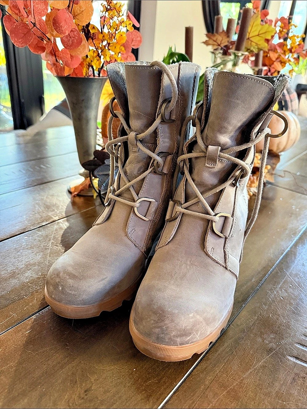 Sorel Joan of Arctic Wedge II Wedge Winter Boots Brown US 9